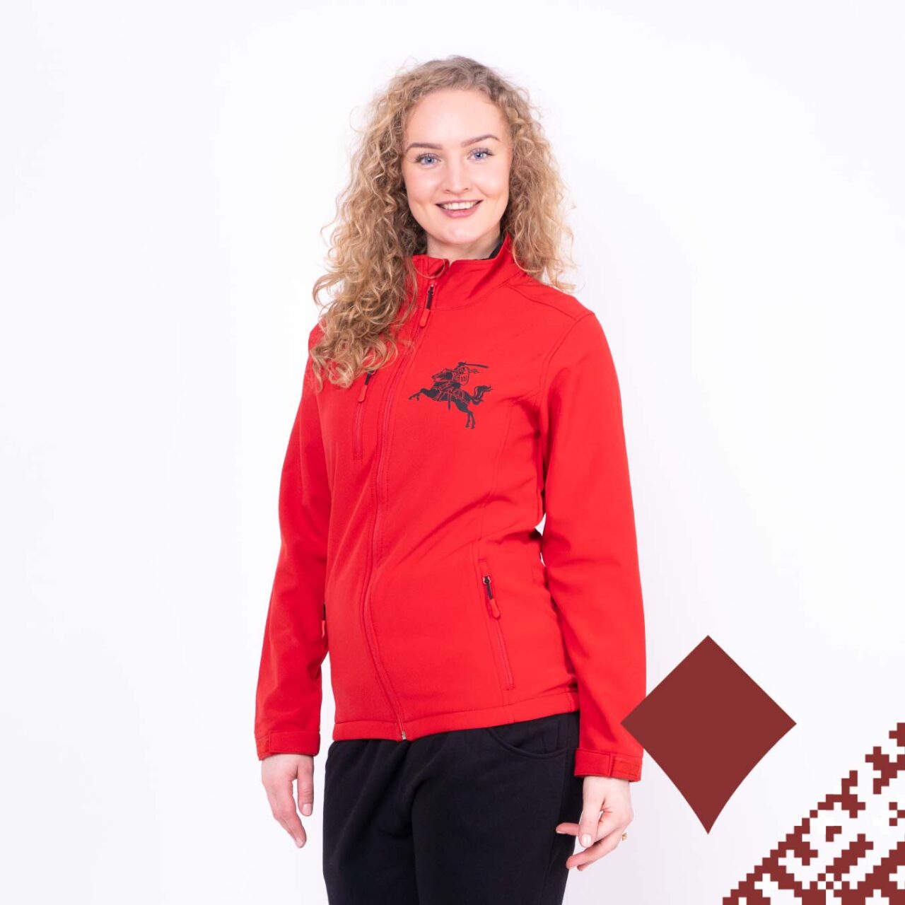 Softshell Laisvalaikio Striuk Vytis Irdyje Unisex Raudona